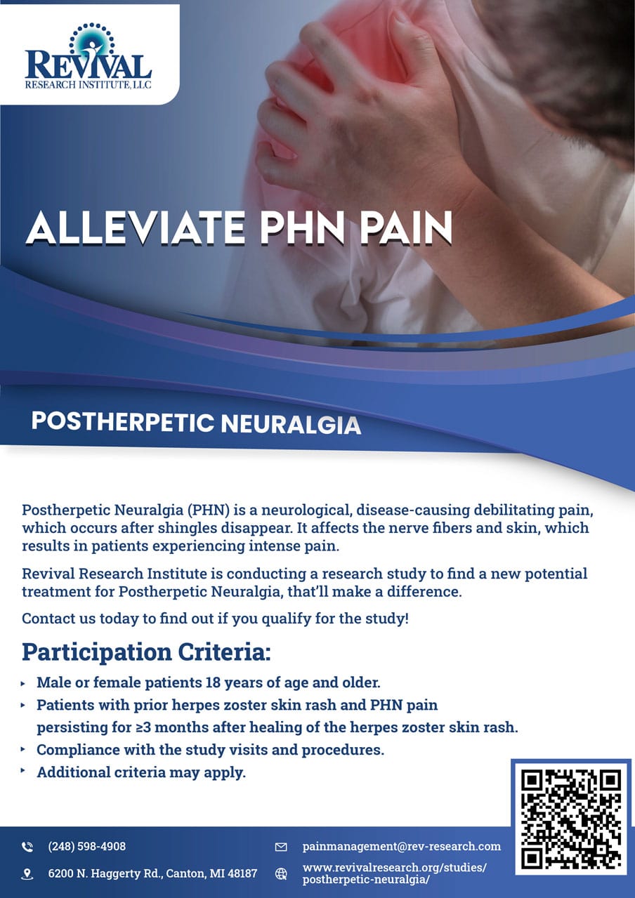 Postherpetic Neuralgia pain management study