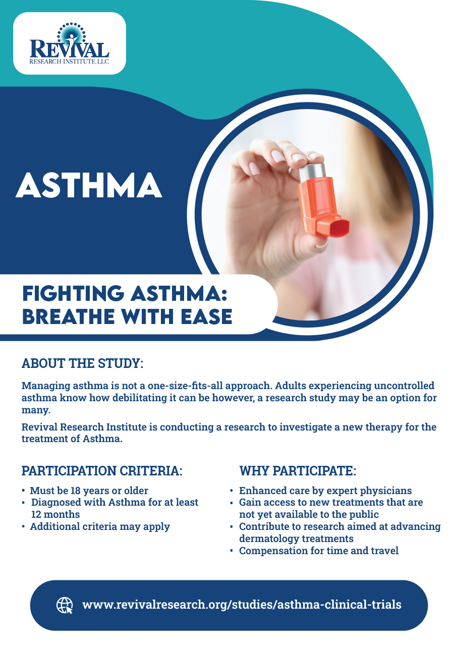 Asthma clinical trials flyer