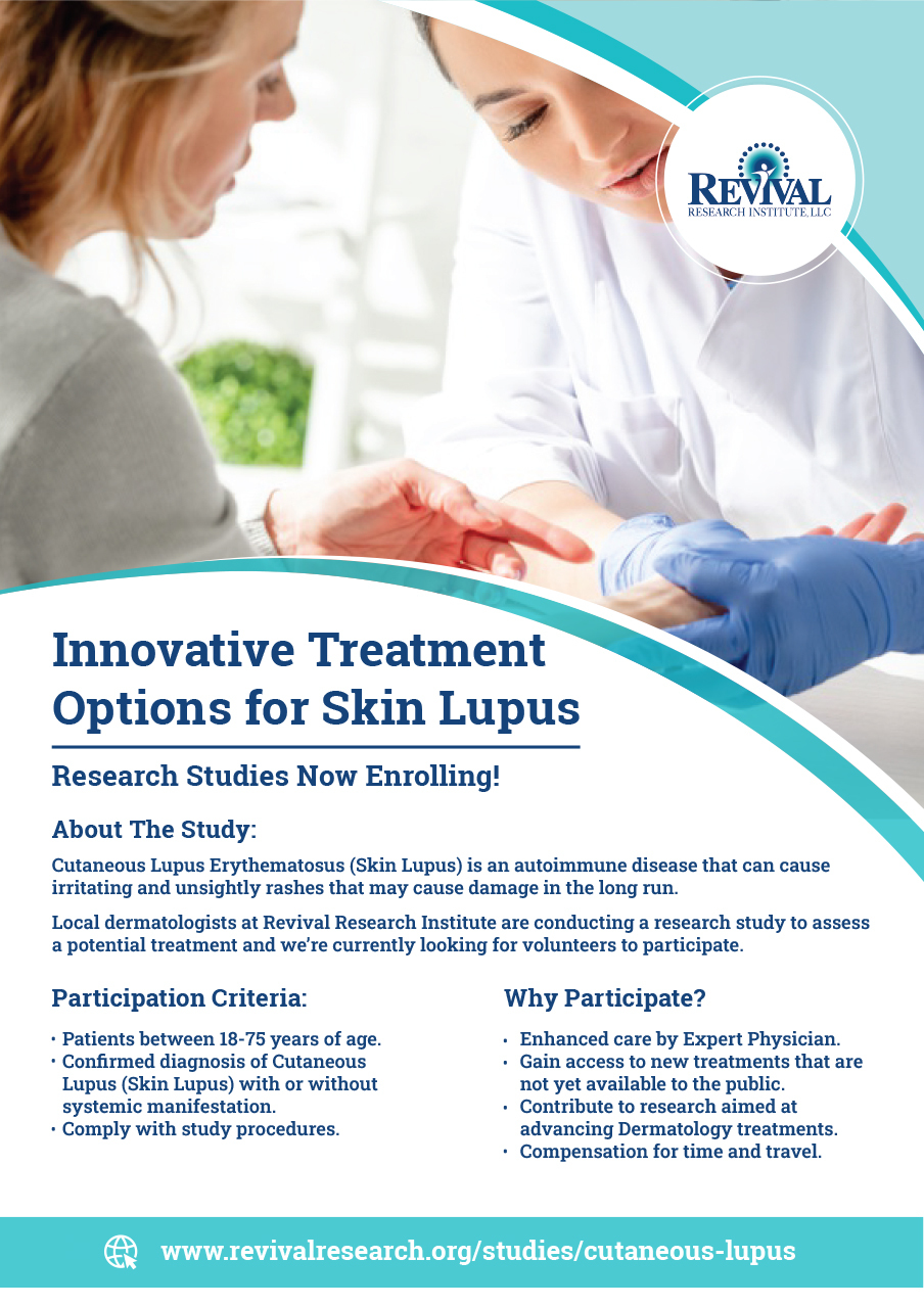Cutaneous lupus erythematosus clinical trials are now enrolling