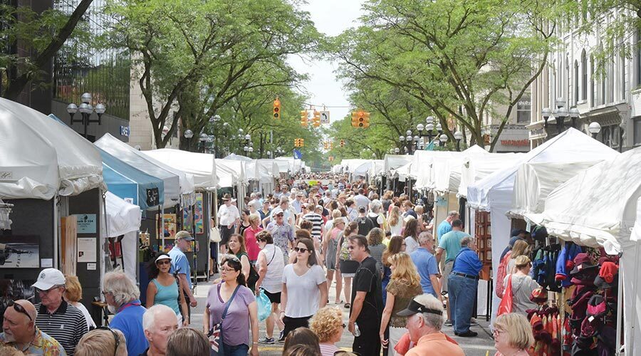 Ann Arbor Art Fair Street View