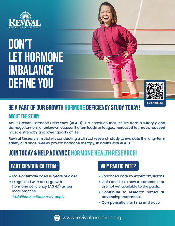 Adult Growth Hormone Deficiency Clinical Trials