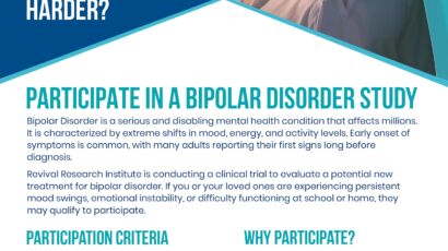 Bipolar Disorder Clinical Trials Flyer
