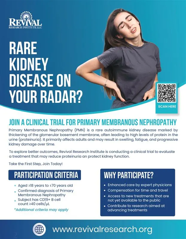 Membranous Nephropathy Clinical Trials Flyer