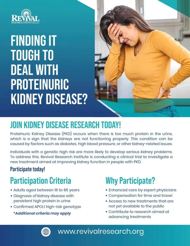 Proteinuria Kidney Diseases Flyer