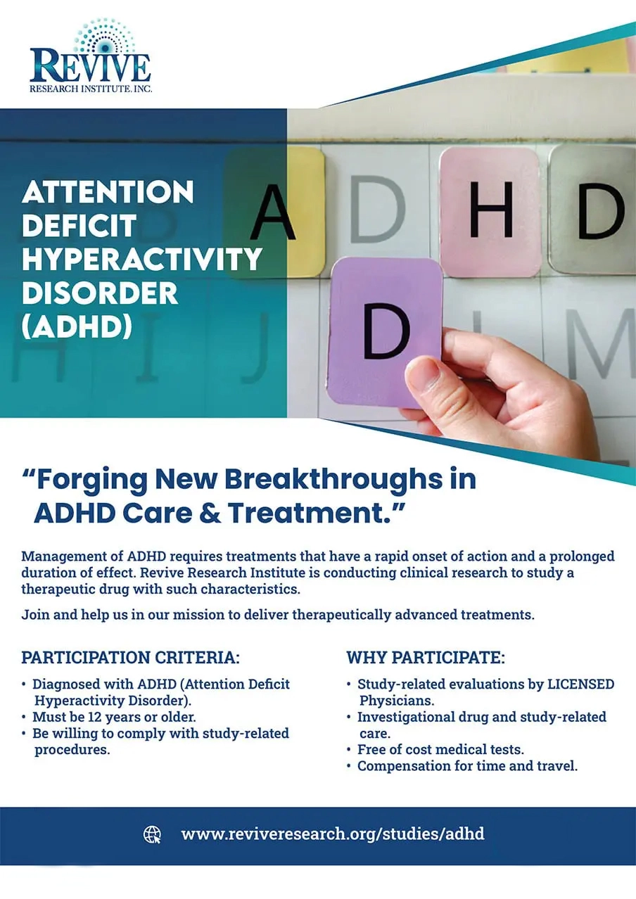 Attention Deficit Hyperactivity Disorder Flyer