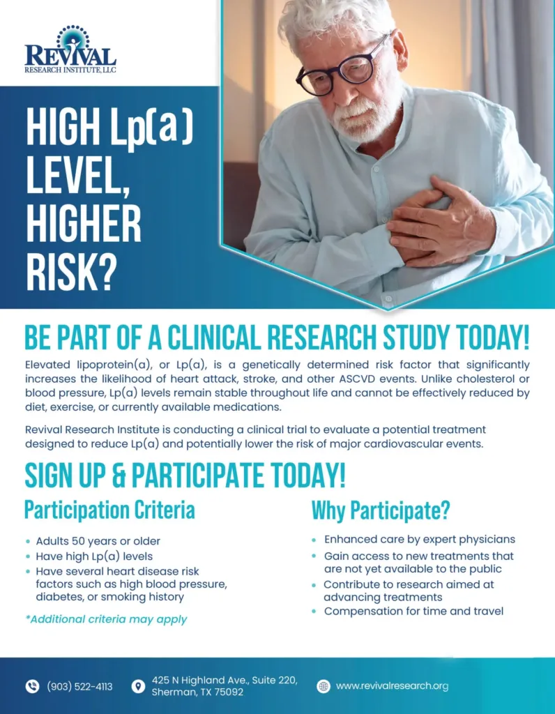 Elevated Lipoprotein Flyer