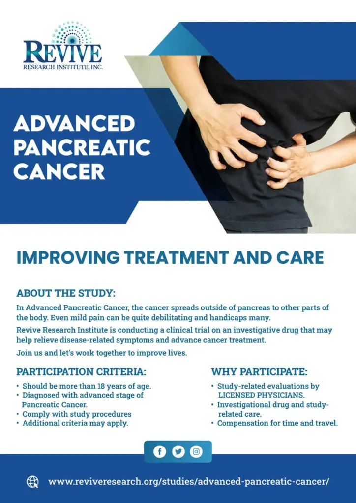 Advanced Pancreatic Cancer Flyer