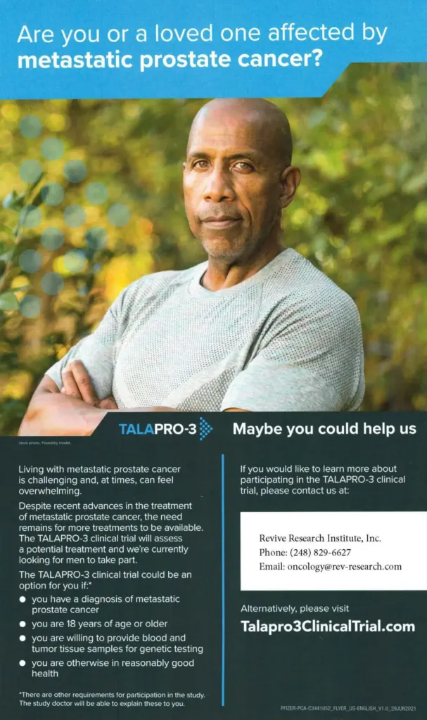 Metastatic Prostate Cancer Flyer