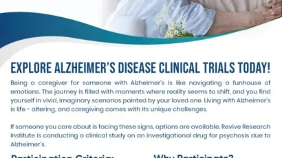 Alzheimer's Related Psychosis Clinical Trials Flyer