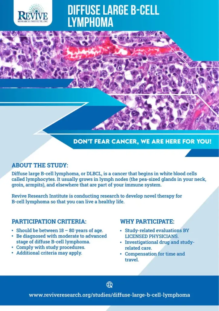 Diffuse Large B-Cell Lymphoma Flyer