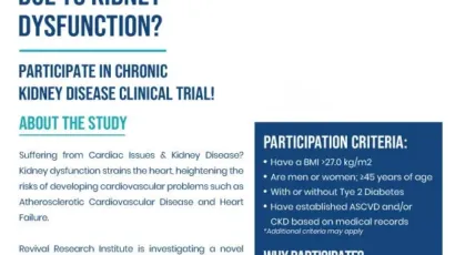 Chronic Kidney Disease and Cardiovascular Disease Flyer