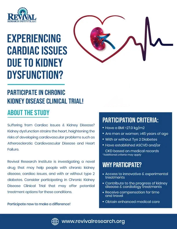 Chronic Kidney Disease and Cardiovascular Disease Flyer