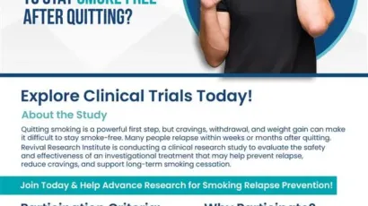 Clinical Trials for Smoking Relapse Flyer