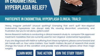 Endometrial Hyperplasia Clinical Trials Flyer