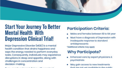 Depression Clinical Trials Flyer