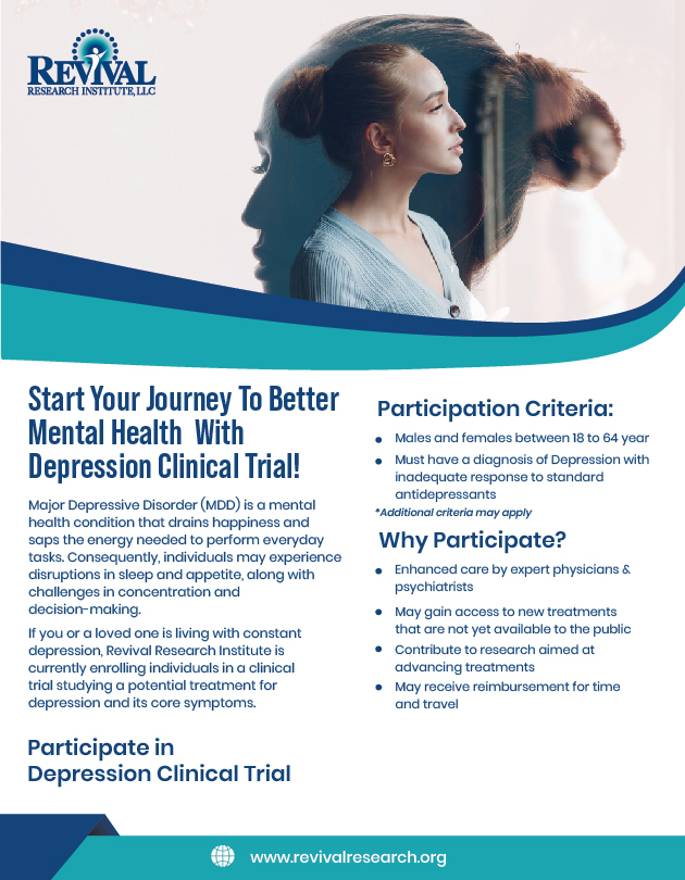 Depression Clinical Trials Flyer