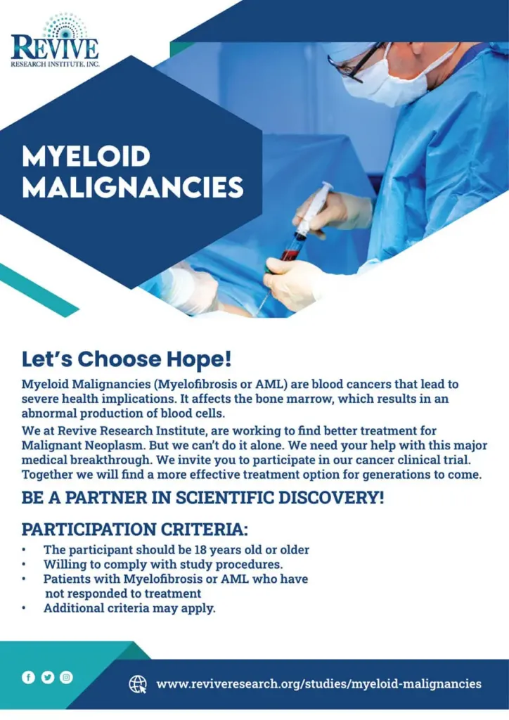 Myeloid Malignancies Flyer