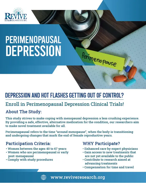 Perimenopausal Depression Flyer