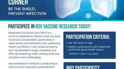 About Respiratory Syncytial Virus Vaccine Trials Flyer