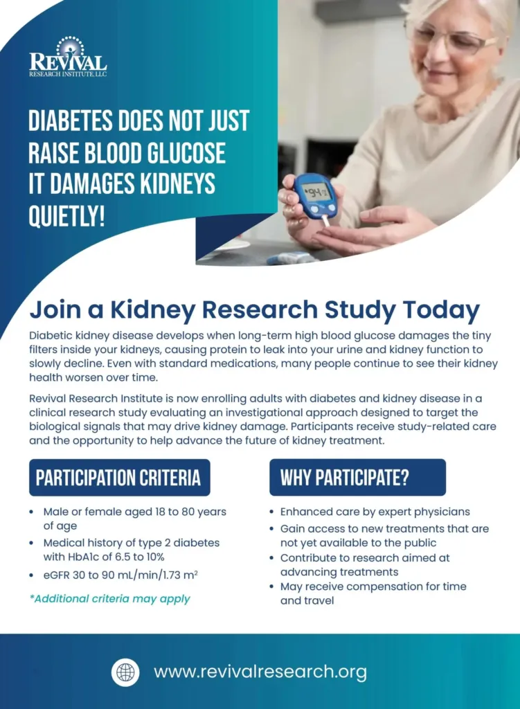 Diabetic Kidney Disease Clinical Trials Flyer