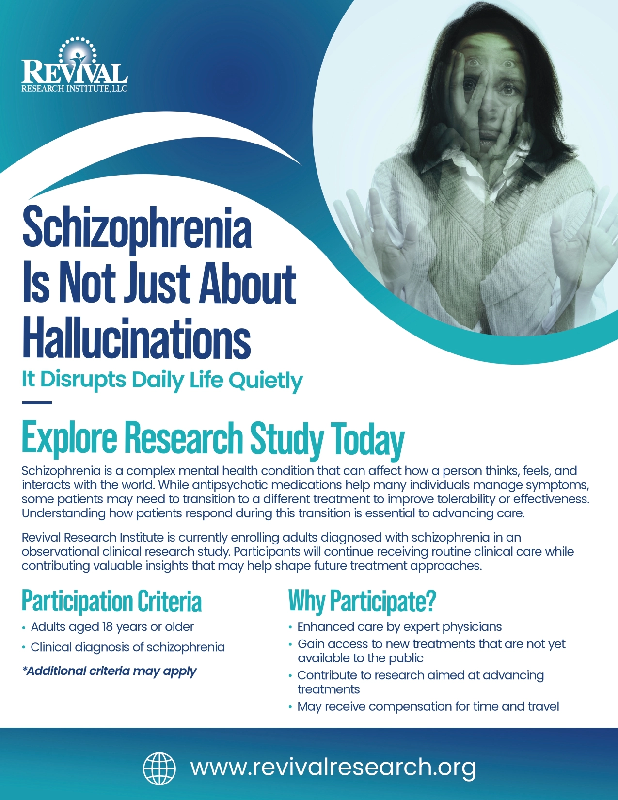 Schizophrenia Clinical Trials Flyer