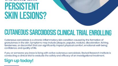 Cutaneous Sarcoidosis Clinical Trials Flyer