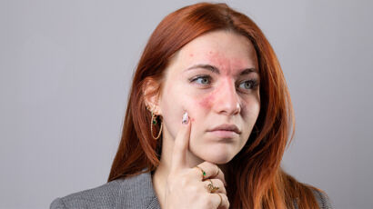 Stress Hives on Face