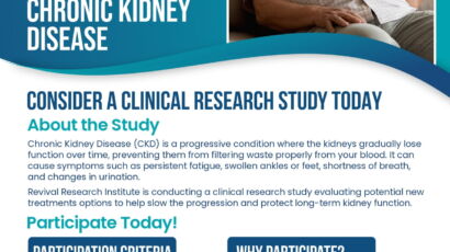 Chronic Kidney Disease Clinical Trials Flyer