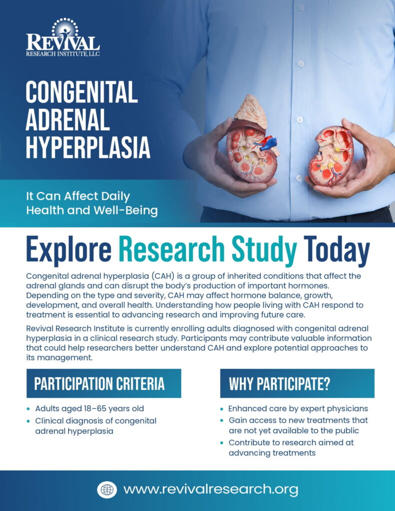 Congenital Adrenal Hyperplasia Clinical Trials Flyer